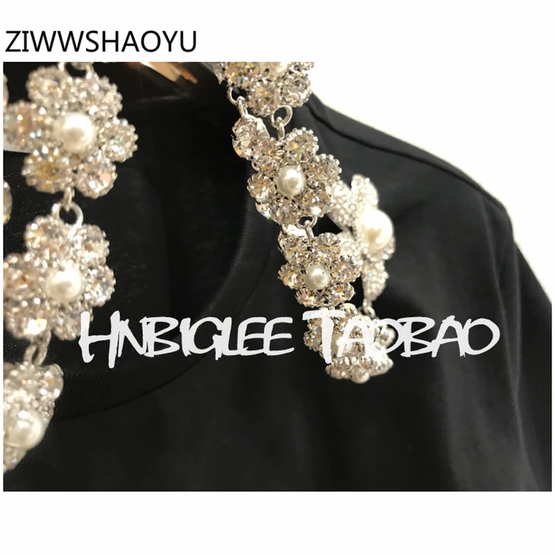 ZIWWSHAOYU Summer Female Fashion Casual White Tees