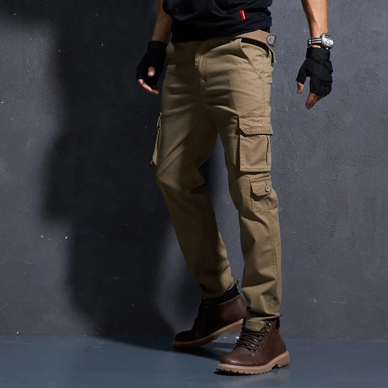 new man outdoor Cargo Pants Men overalls casual elastic Tactical pants Cotton trousers slim Casual pants male FSN-680
