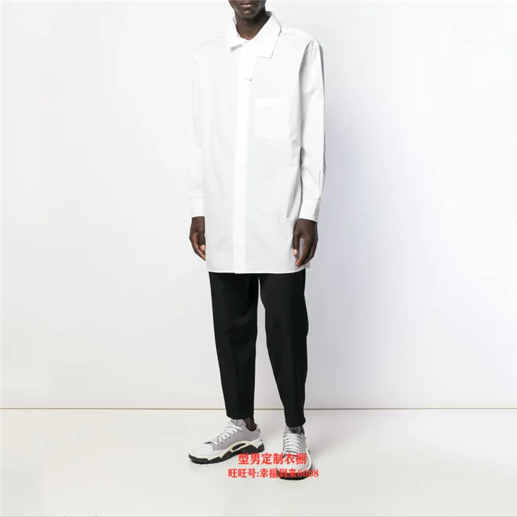 S~ 5XL! На заказ Новая трендовая Мужская дикая рубашка с длинными рукавами Красивая Повседневная рубашка Корейская тонкая Молодежная рубашка