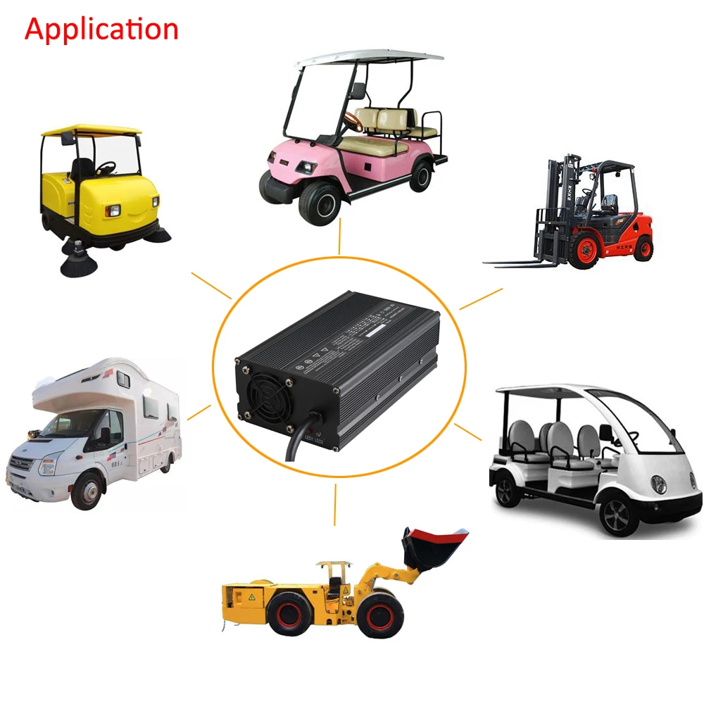스마트 충전기 Ebike 오토바이 지게차 RV LiFePO4 리튬 납산 배터리 고속 충전기, 600W, 24 V, 20A, 29.4V, 29.2V, 24 V