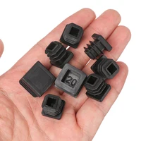 Hot 10Pcs Plastic Furniture Leg Black Blanking End Caps Furniture Feet Wear-resistant Chair Leg Caps Floor Protection Anti-slip 2