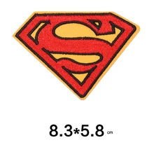 Нашивки с вышивкой СУПЕРМЕНА для одежды, аппликация логотипа, одежда с героями мультфильмов, badges5