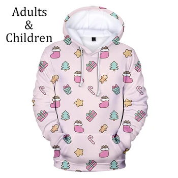 

Casual Christmas Comfortable Christmas Children New 3D Hoodies kids 3D boys girls Men women 3D Hooded pullovers Sweatshirt tops