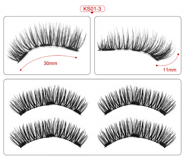 eyelashes with 3 magnets magnetic lashes natural false eyelashes magnet lashes with eyelashes