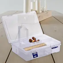 2 шт. Съемная аппаратная коробка для инструментов двойной слой 8 Сетка прозрачные пластиковые компоненты коробка контейнеры многоцелевой Чехол для хранения