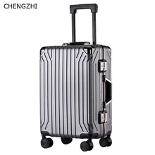 CHENGZHI, 24 дюйма, высокое качество, чемодан на колёсиках, 20 дюймов, на колесиках, алюминиевая рама, чемодан для путешествий