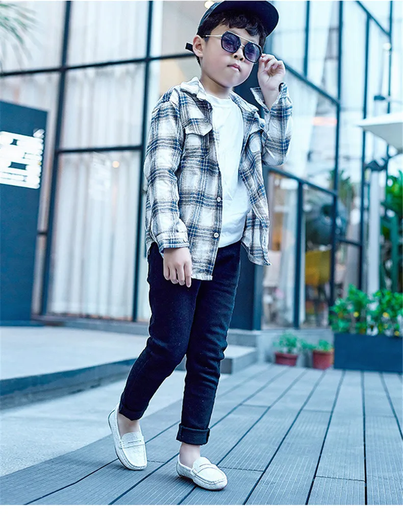 2020 Spring Genuine Leather Kids Shoes for Boys Mocassins Fashion Soft Children Shoes For Boy Casual Flat Slip On Loafers (15)