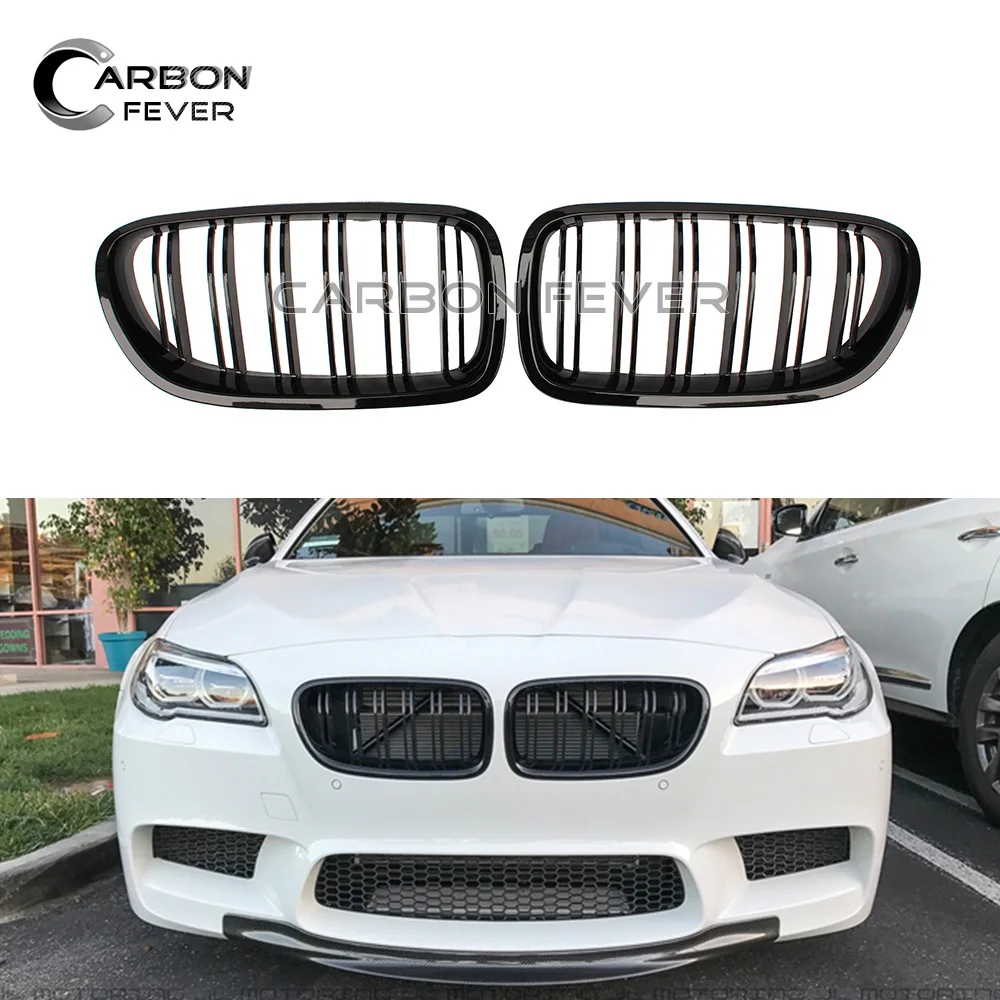 Одна пара передняя решетка для радиатора BMW 5 серии F10 глянцевая черная