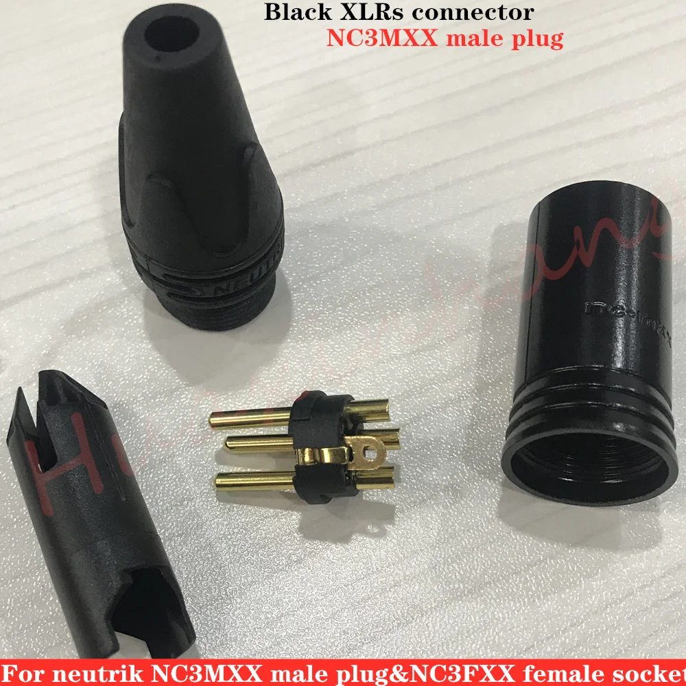 20 шт./лот XLR кабельный разъем для NEUTRIK разъем 10 шт. NC3MXX и 10 шт. NC3FXX мужской и femelle3PIN XLR черный разъем
