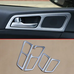 Image 1 - LHD embellecedor de manija de puerta Interior para Kia Sportage QL, moldura de cubierta de interruptor cromado perla, 2016, 2017, 2018, 2019, 2020, 2021