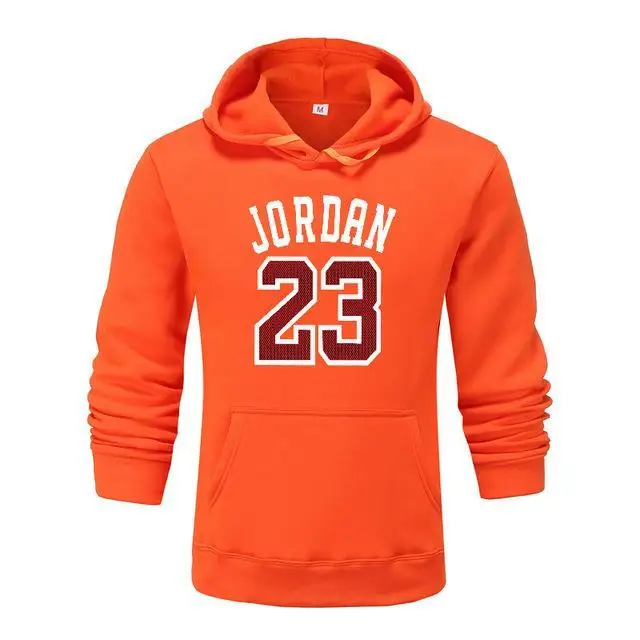 orange yijian Новинка брендовая Новая мода JORDAN 23 Мужская спортивная одежда с принтом мужские толстовки пуловер хип-хоп мужской спортивный костюм толстовки Одежда - Цвет: orange yijian