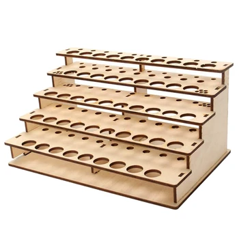 

Paint Bottles Rack DIY Paint Brushes Display Rack Storage Stand,Painting Brushes Tray Modular Tool