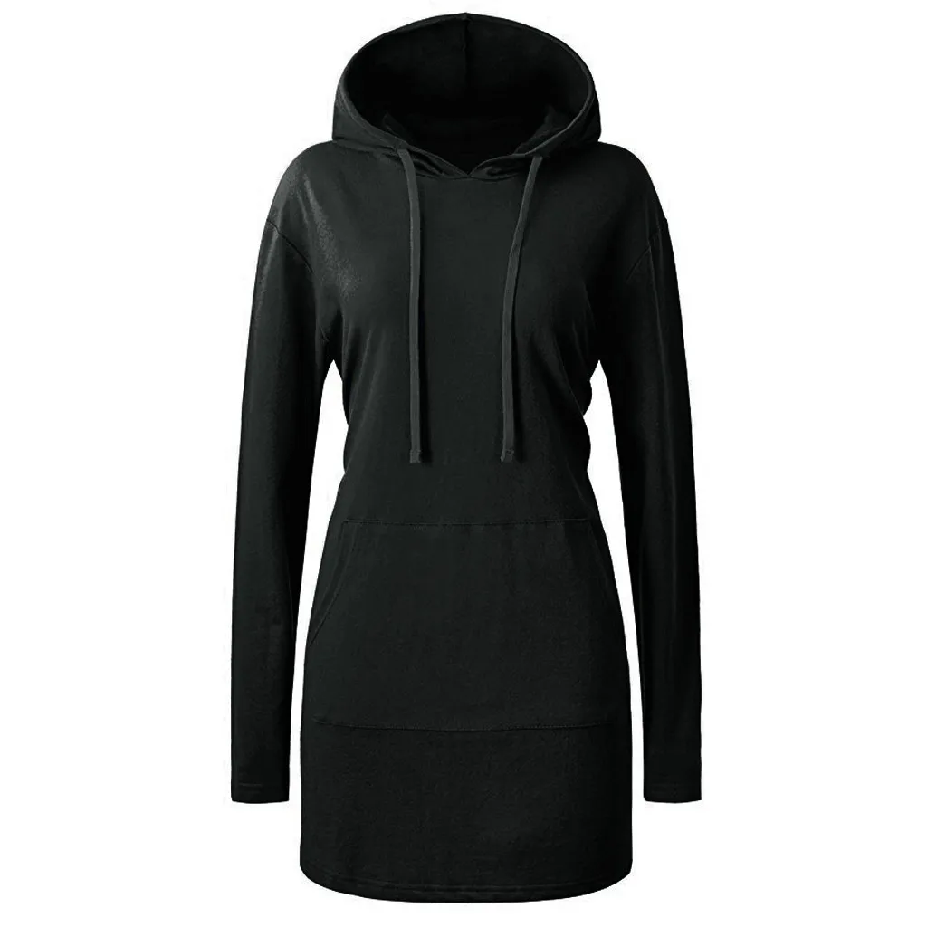 Hoodies Women Autumn 2019 Solid Long Sleeve Hooded Harajuku Streetwear Oversized Hoodie Hoodies And Sweatshirts Women Pullovers