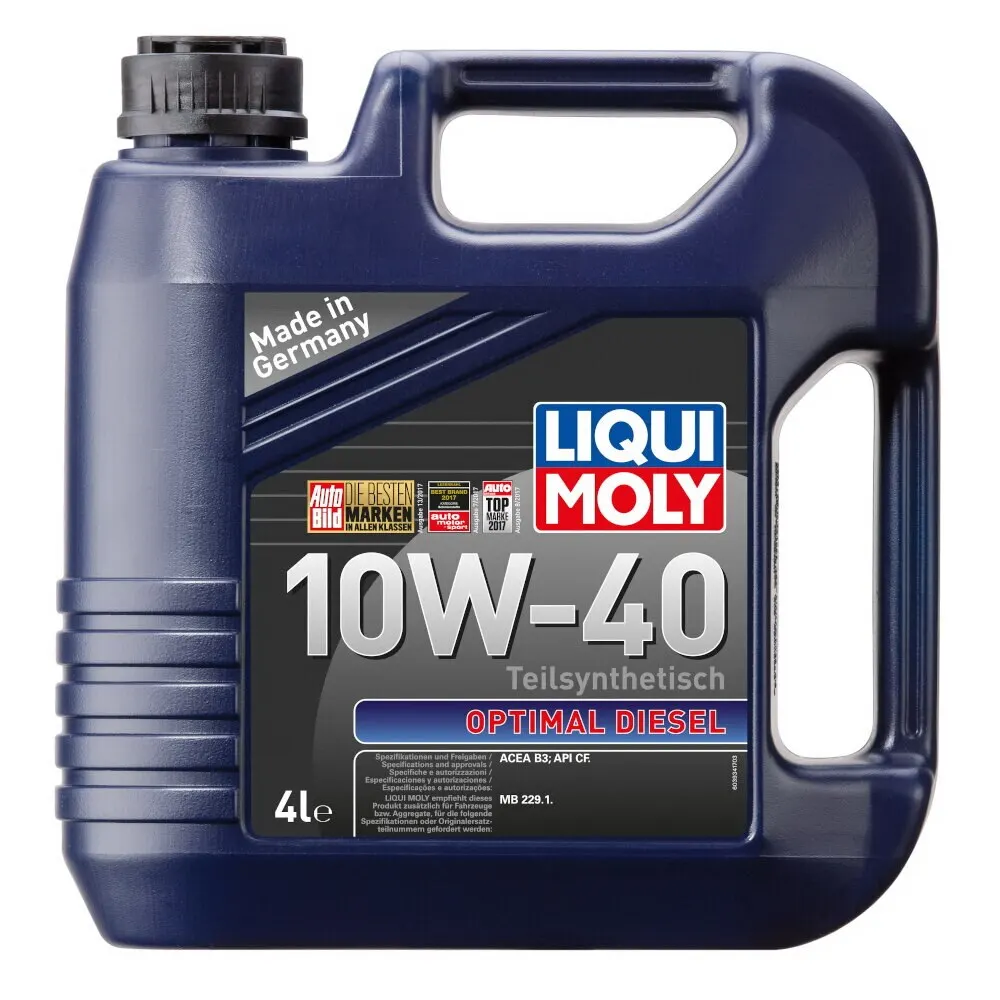 Масло моторное Liqui Moly Optimal Diesel 10W-40 semi_synthetic 4 л. арт 3934 | Автомобили и мотоциклы