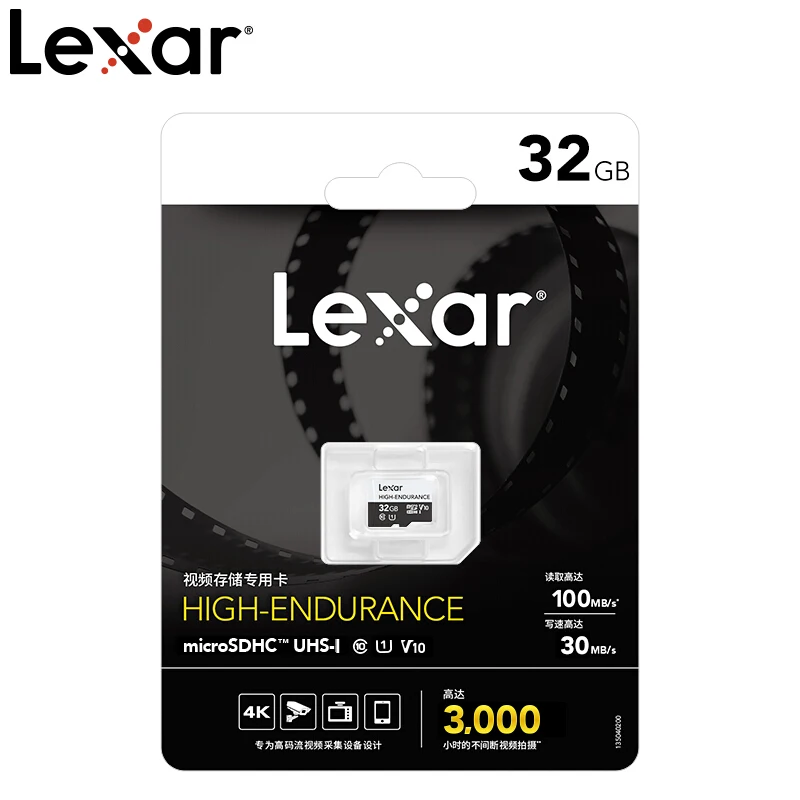 Lexar новая высокопрочная 32 Гб 128 Гб 64 ГБ Micro SDXC карта U3 Micro SD SDHC карта памяти U1 TF карта класс 10 V10 - Емкость: 32 Гб