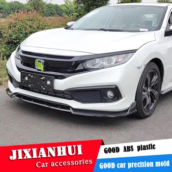 

For Honda Civic Body kit spoiler 2019-2020 For Civic SC ABS Rear lip rear spoiler front Bumper Diffuser Bumpers Protector