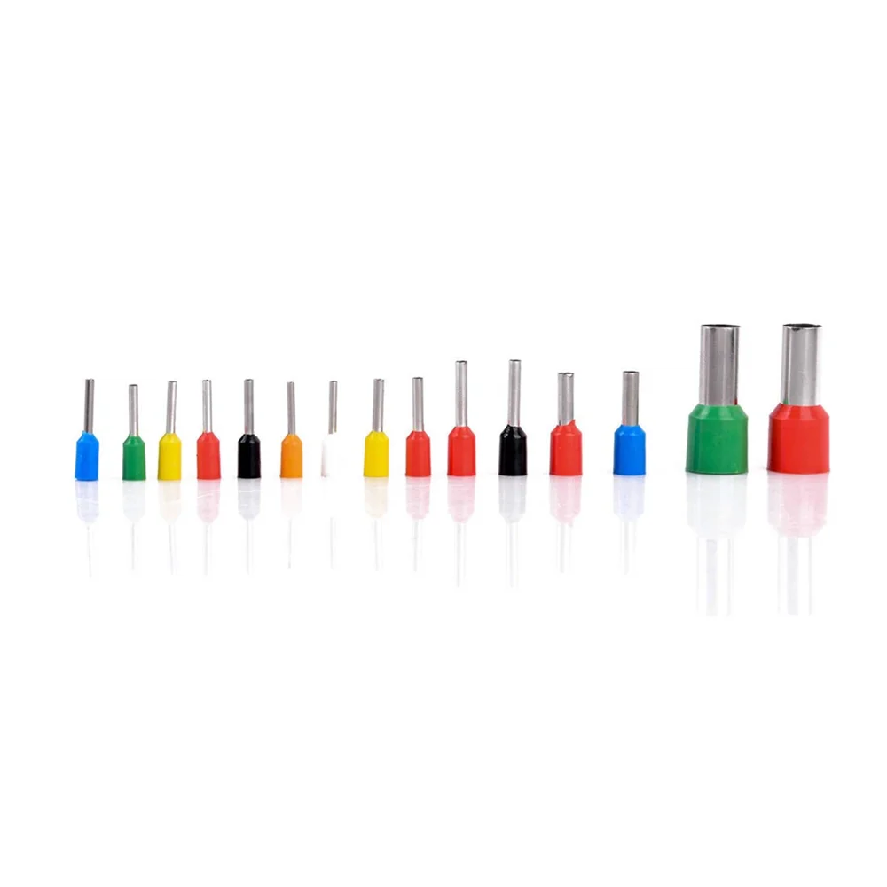 2120pcs Insulated Cord Pin End Terminals Tin-Plated Copper Crimp Connector Ferrules Kit Set For 22-5AWG