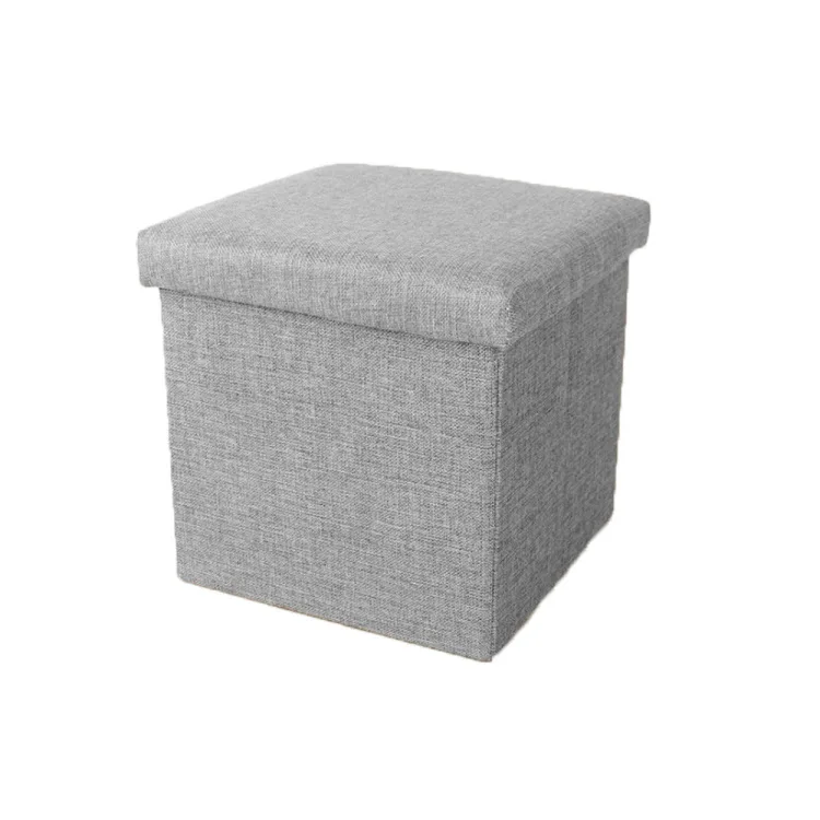 

Jf Household Cartoon Storage Chair Fabric Foldable Storage Stool Footstool Storage Box Multi-functional Storage Box