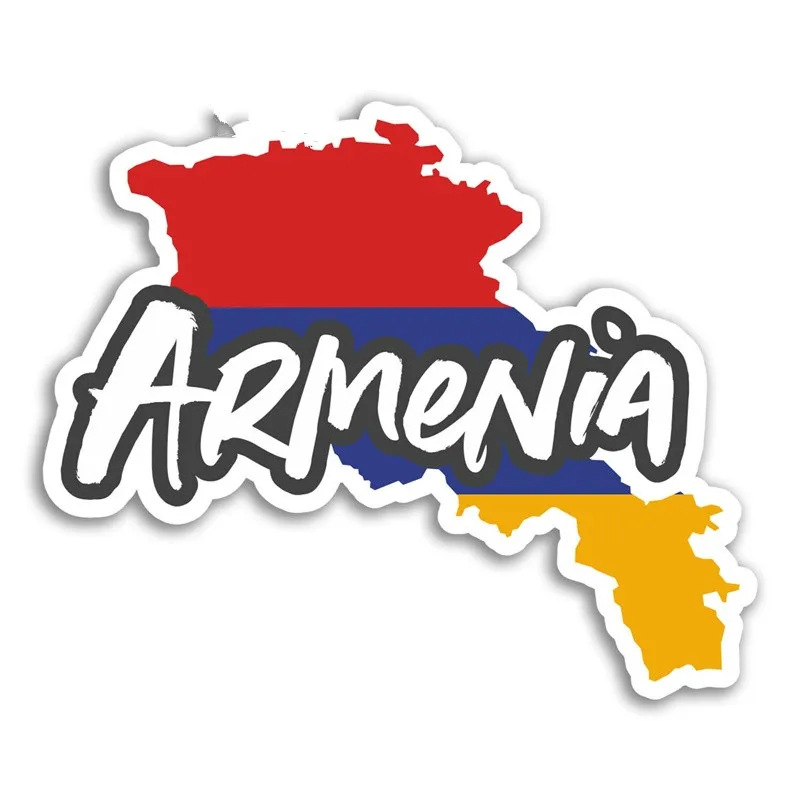 Fashion Armenia Map Vinyl Car Sticker Flag Waterproof Accessories Bumper Decal Decoration ZWW-2040 13cm * | Автомобили и