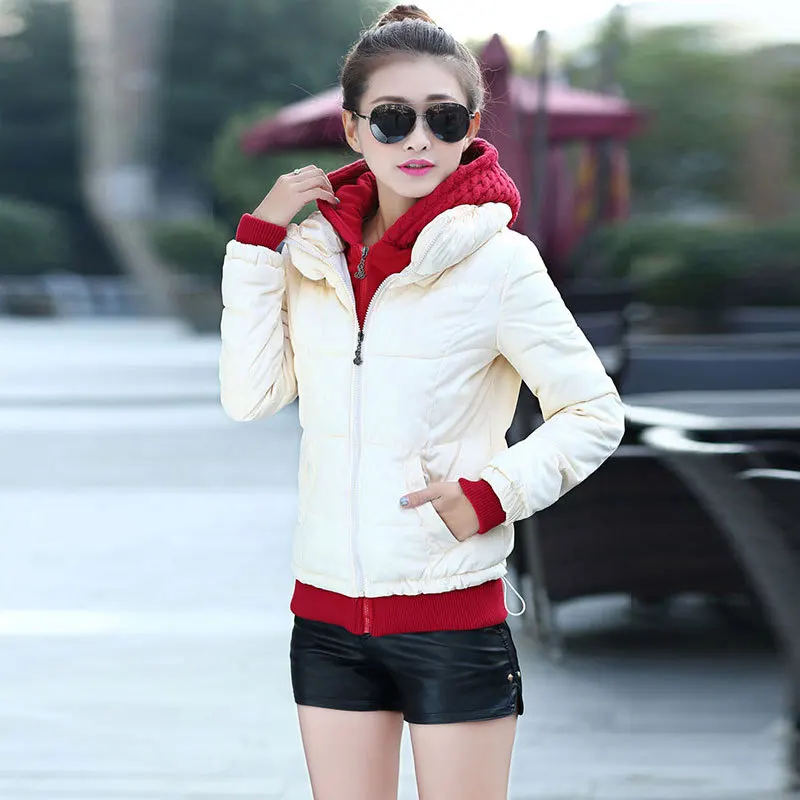 

Down Jacket Cotton-padded Clothes Women's 2019 Winter New Style WOMEN'S Dress Slim Fit Korean-style Casual Mixed Colors Short Pa