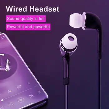 

New 3.5mm In-ear Earphones Bass Sport Headset Stereo For Mic Earphone For Samsung S4 Headset dropshipping