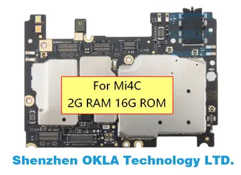 

1pcs For Xiaomi Mi 4C M4C MI4C 2G RAM 16GB ROM multi languages global firmware mainboard Mother board Logic Board Replacement