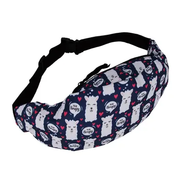 

Printing Waist Pack Spend well Men Women Canvas Unisex Cartoon Casual Sports Pockets Shoulder Bag Single Messenger Bags