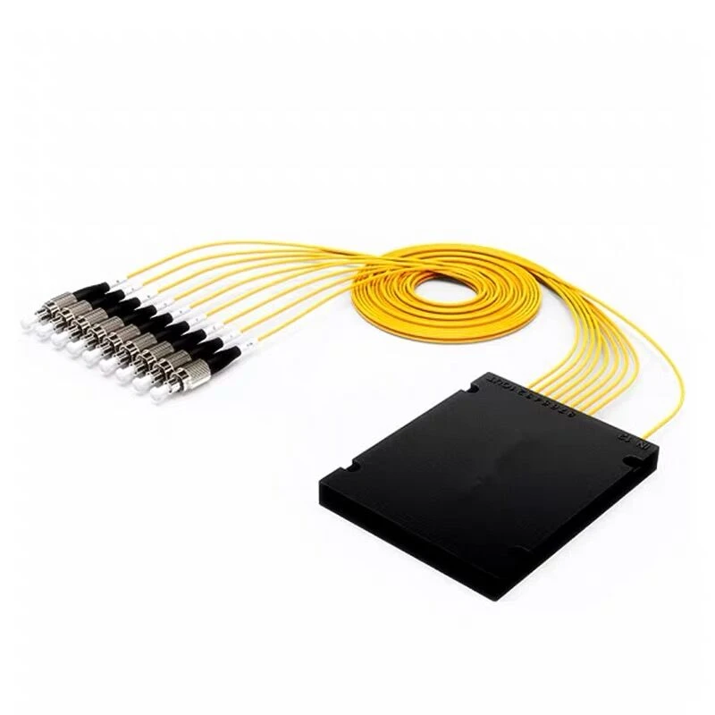 FC/ UPC 1X8 PLC Singlemode Fiber Optical splitter FTTH PLC ABS type FBT PLC optical fiber splitter