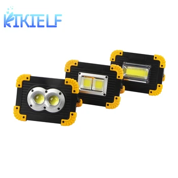 

4 Mode Portable LED Flashlight Waterproof COB Work Light Floodlight Searchlight USB Rechargeable Power Bank For outdoor lighting