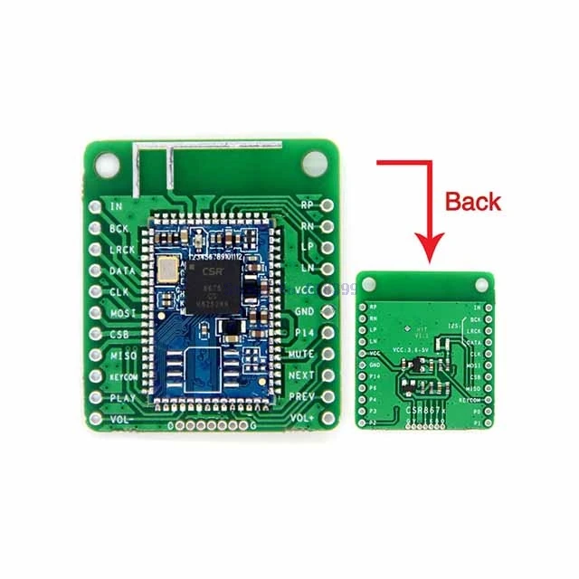

A19-- APTX-HD Lossless Compression I2S Fiber SPDIF CSR8675 For Bluetooth V5.0 Low Power For Bluetooth Audio Module