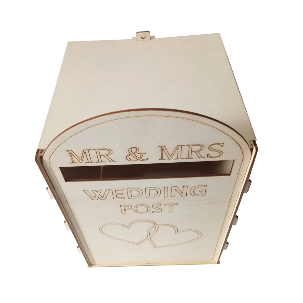 Box Wedding Wooden Post Mailbox Envelope Gift Rustic Decorative Suggestion  Letterbox Donation Key Drop Holder Metal Comment|Wedding Card Boxes| -  AliExpress