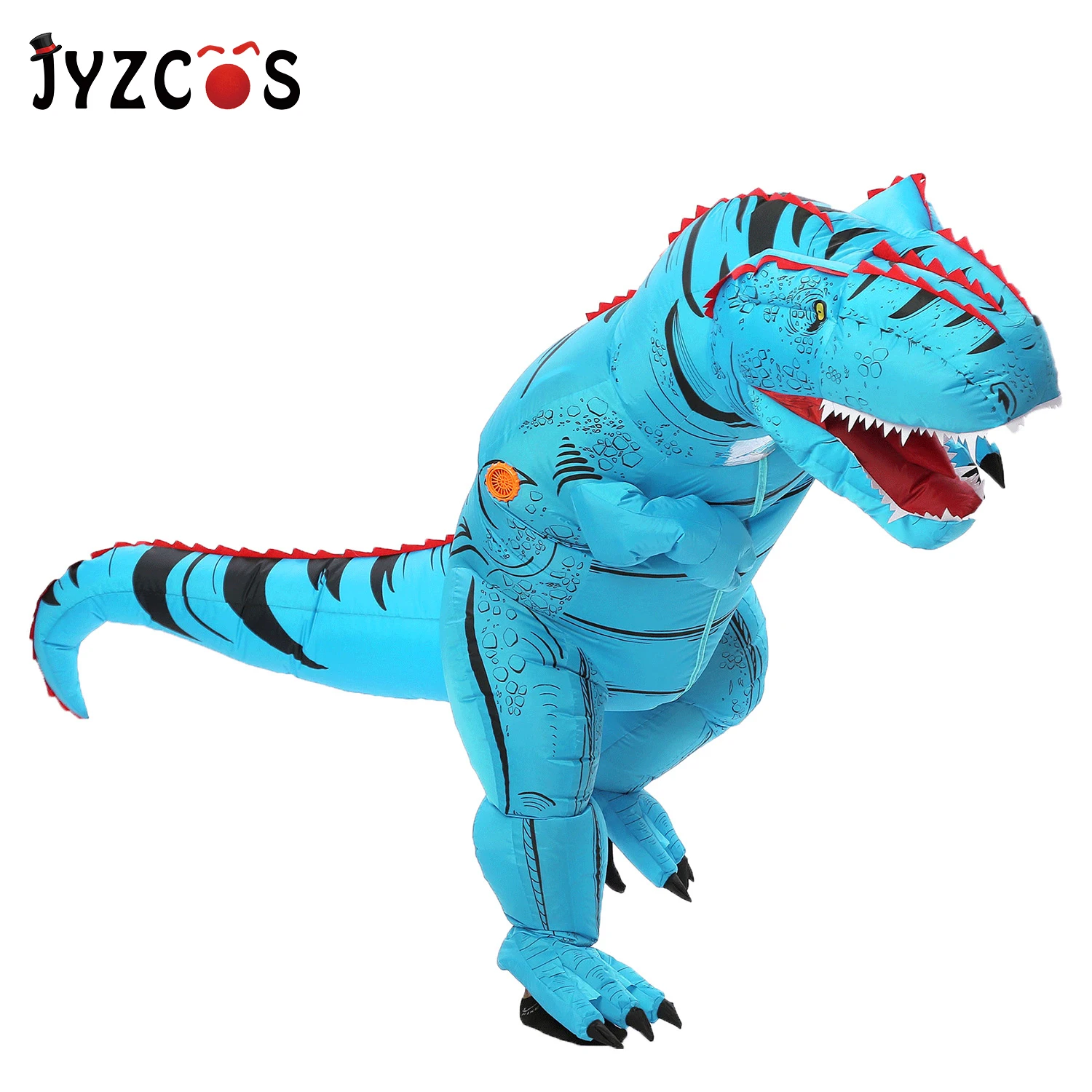 JYZCOS надувной TREX костюм взрослые дети Динозавр для мужчин женщин T Rex комбинезон
