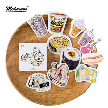

45 Pcs/box Cute Interesting Life Item Papers Stickers Flakes Vintage Romantic Love For Diary Decoration Diy Scrapbooking Sticker