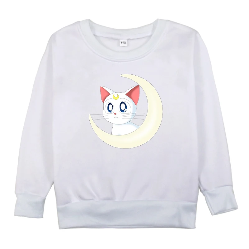 Sailor Moon Sweatshirts Kids Baby Girls Toddler Cotton Spring Autumn Clothes Tops Children Hoodie Boys Long Sleeves Infant Tops - Цвет: Hoodies 1