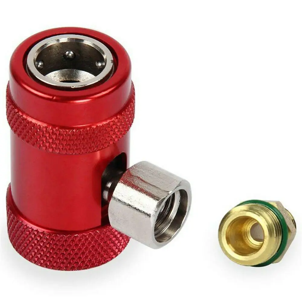 2Pcs Refrigerant Connector Car Auto AC High / Low Side Air Conditioner Replacement Adapter R1234yf for Land Rover Jaguar