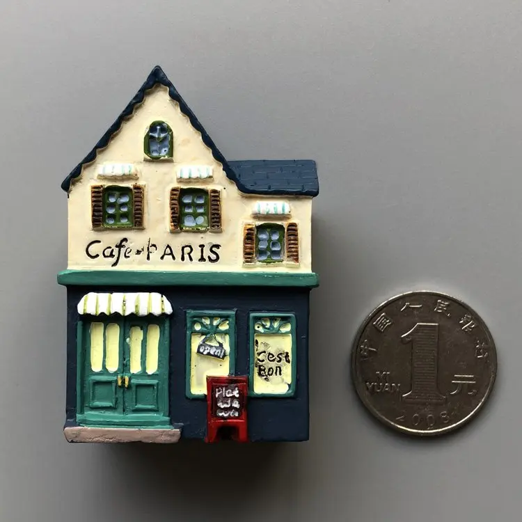 3d stereo mini view house building simulation european fridge magnet Furnishing artical decoration DIY accessory resion