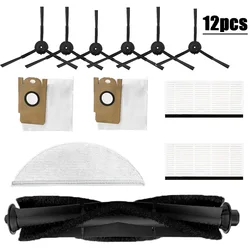 Accessoires de pièces remplaçables pour aspirateur Lydsto R1, sacs à poussière, brosses latérales roulantes, filtres HEPA, lingettes jetables 