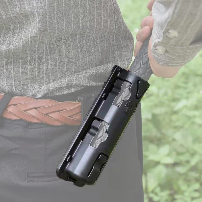 

Black Hard Baton Holder Case for telescopic baton defense Extensible 360Degree Rotation GAS Baton Holster for police baton stick