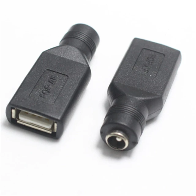 5/2/1Pcs 5V USB Weibliche Jack zu DC 5,5x2,1mm Buchse DC power Interface  Umwandlung Ladegerät Adapter Stecker Zubehör - AliExpress