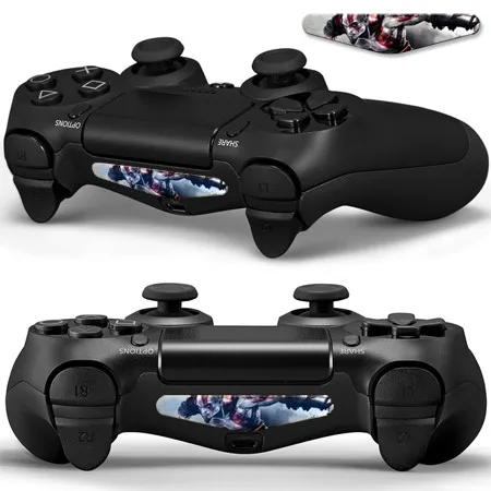 YSLED0010-2pcs 1 пара модный светодиодный свет наклейки для кафе для Playstation 4 Dualshock светодиодный световая наклейка PS4 контроллер геймпад красочная крышка кожи - Цвет: YSLED0010-2pcs