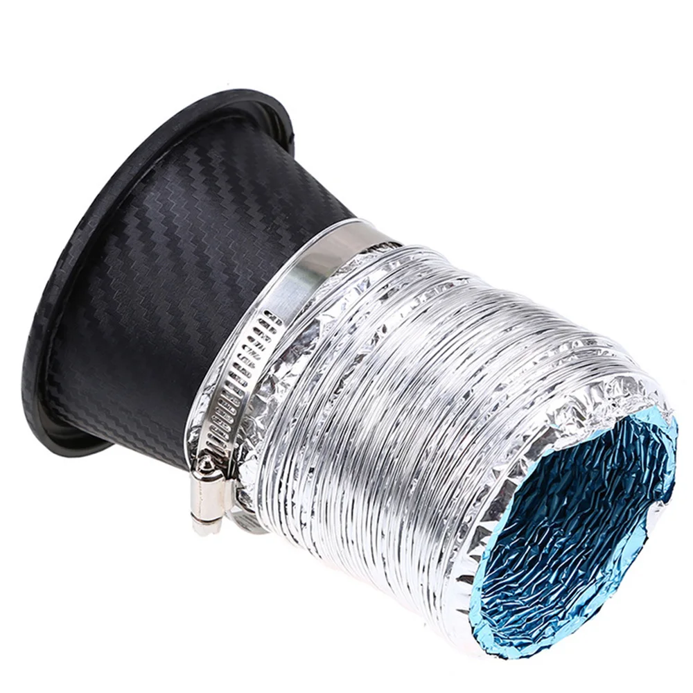 1 Set Car Universal Cold Air Intake System Kit Air Filter Auto Front