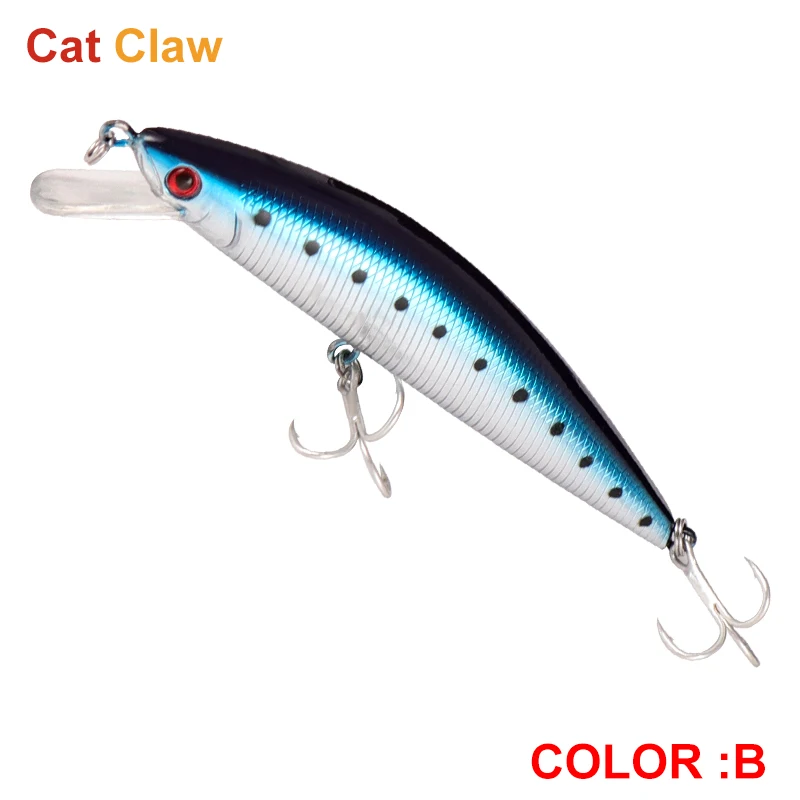 Cat Claw 37g 13cm Fishing Lure MINNOW Stick Bait Hard Bait Sea Bass Casting Super Shot Floating Trolling Wobblers Surface 405M