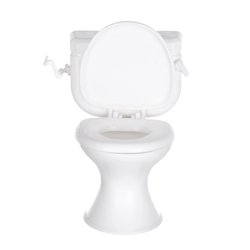 White Mini House Decoration Toys Bathroom Ornament Miniature Toilet Doll Accessories Dollhouse Furniture Display Model 4