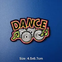 Buy SUNGLASSES POW Patches Embroidery Badge Applique Clothes Ironing Clothing Sewing Supplies Decorative Badges Online - Image 3