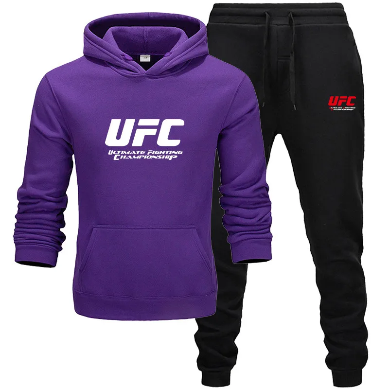 Nuevo conjunto de dos piezas chándal moda sudaderas con capucha ropa deportiva; сезон весна-осень para hombres con capucha otoño ropa de м - Цвет: The picture color