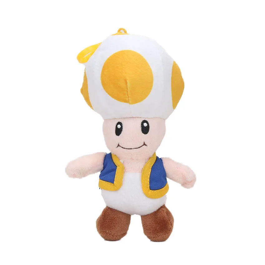 25 см Luma Йоши, мягкая фигурка Косплей Runing Yoshi Animal Peluches Bebe Luigi Плюшевые куклы игрушки - Цвет: 18cm yellow mushroom