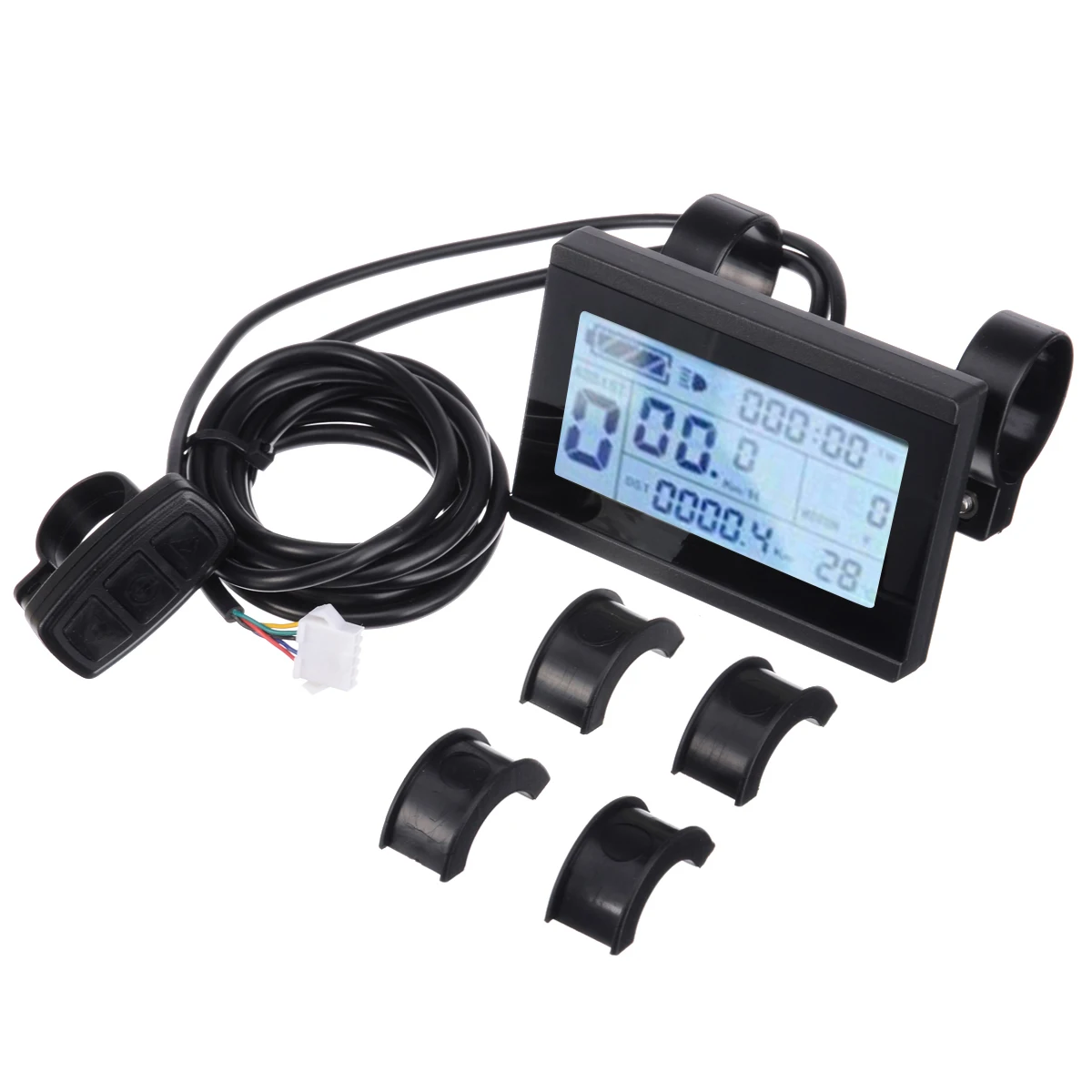 1 Set Multifunctional Easy Installation Electric Bike LCD3 Temperature Display Meter Panel for 24/36/48V KT Series Controllers