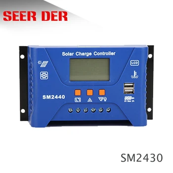

30A 20A 10A 12V/24V Auto Solar Charge Controller PWM PV Solar Battery Charger Solar PV Regulators for Lithium-ion Battery