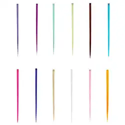 Cabelo sintético feminino longo em linha reta multi cores extensão peruca de cabelo festa