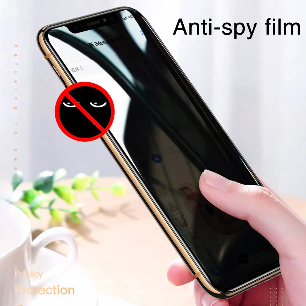 

KISSCASE Privacy Tempered Glass For iPhone 8 7 6 6S Plus Anti-Glare Screen Protector For iPhone XS Max XR X 10 Protective Film